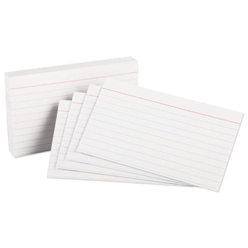 Oxford™ Heavyweight Ruled Index Cards, 3 X 5, White, 100-pack freeshipping - TVN Wholesale